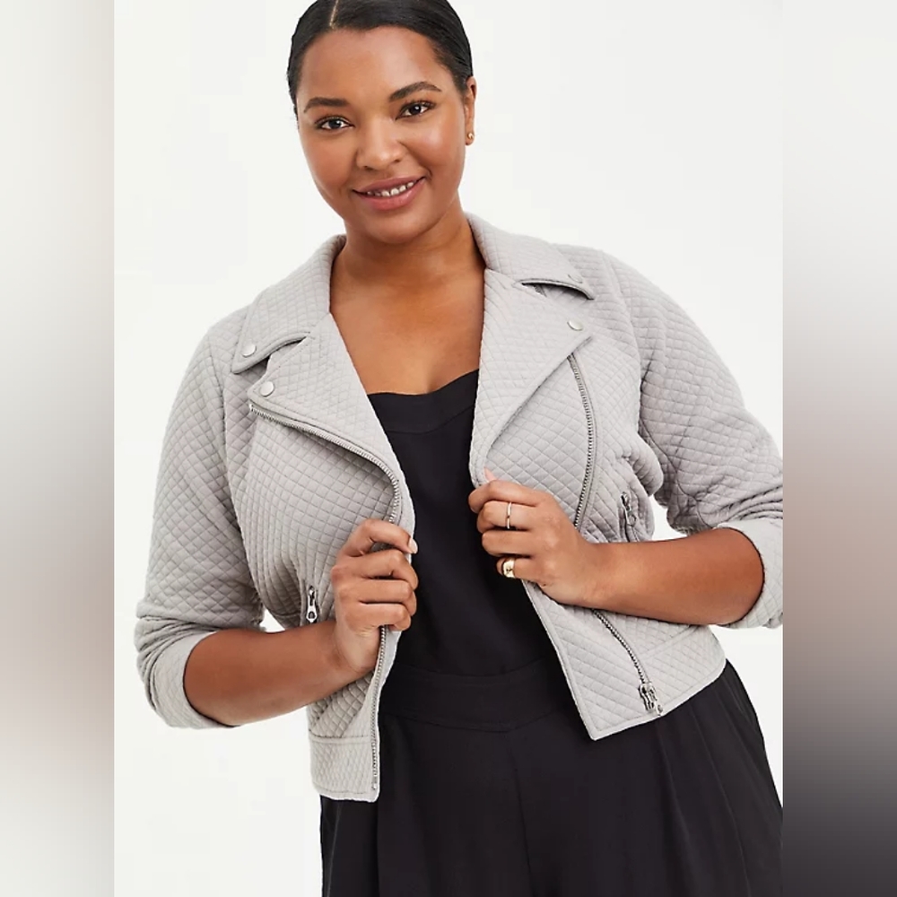 TORRID NWT Knit moto jacket 5 or 6